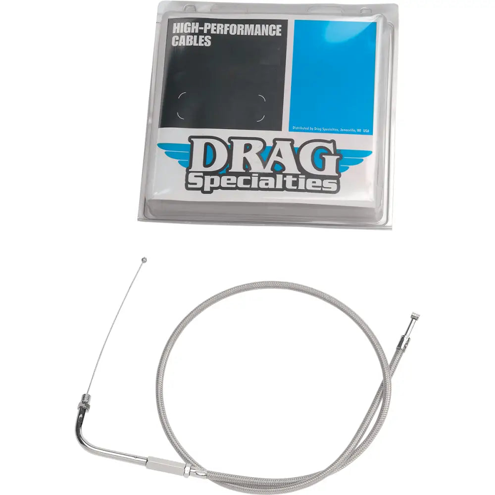Drag Specialties Replacement Throttle/Idle Cable - Stock / Braid / Idle - Hand/Foot Components