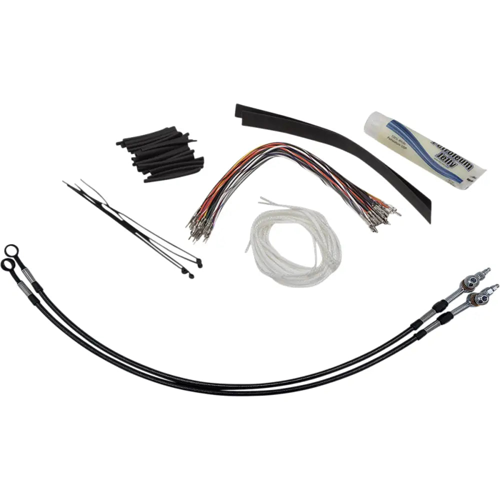 EZ Install Kit - 08-13 FLHTUSE, FLHXSE (Hydraulic Clutch) / 14’’ / Black Braided - Hand/Foot Components