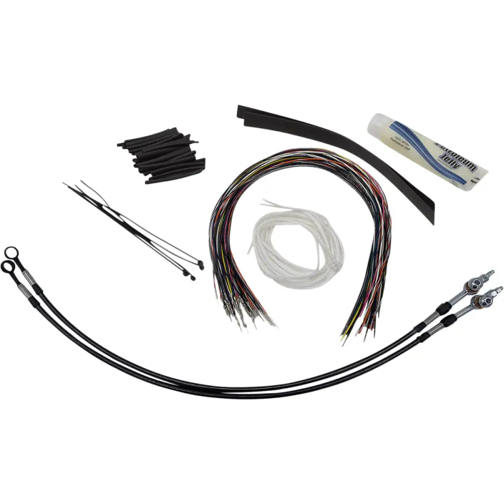 EZ Install Kit - 08-13 FLHTUSE, FLHXSE (Hydraulic Clutch) / 16’’ / Black Braided - Hand/Foot Components