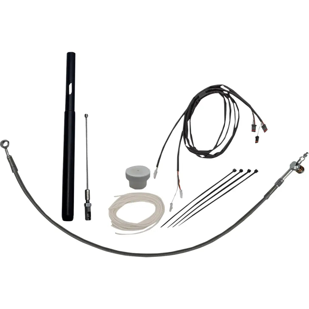 EZ Install Kit - 21 + FLHT/FLHX/FLHXS/FLHXSE/FLHTKSE and FLHTCU/SE (Cable Clutch) / 14’’ / Braided - Hand/Foot