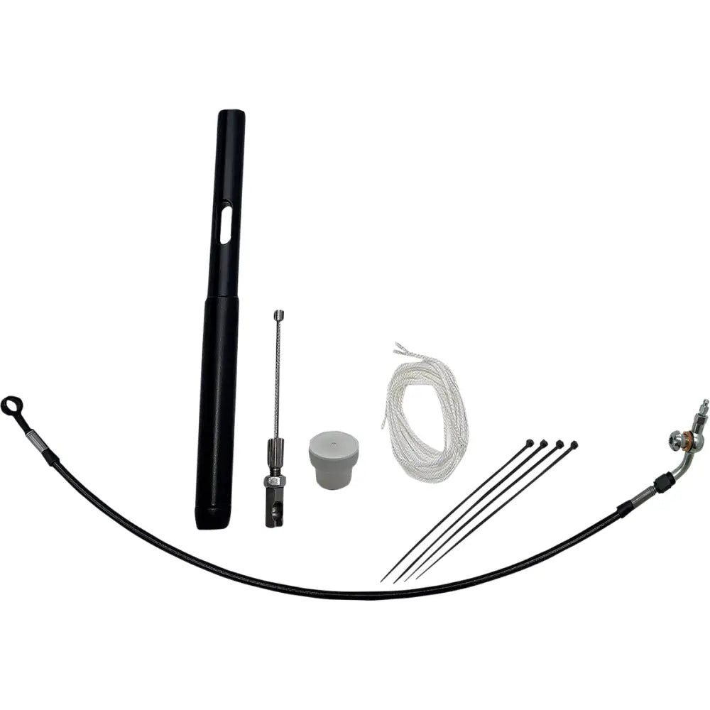 EZ Install Kit - 21 + FLTRK/FLTRXS/FLTRXSE (Cable Clutch Models) / 14’’ / Black Braided - Hand/Foot Components