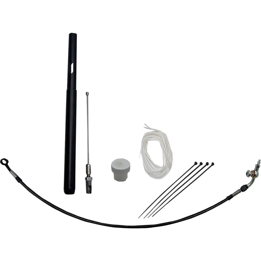 EZ Install Kit - 21 + FLTRK/FLTRXS/FLTRXSE (Cable Clutch Models) / 16’’ / Black Braided - Hand/Foot Components