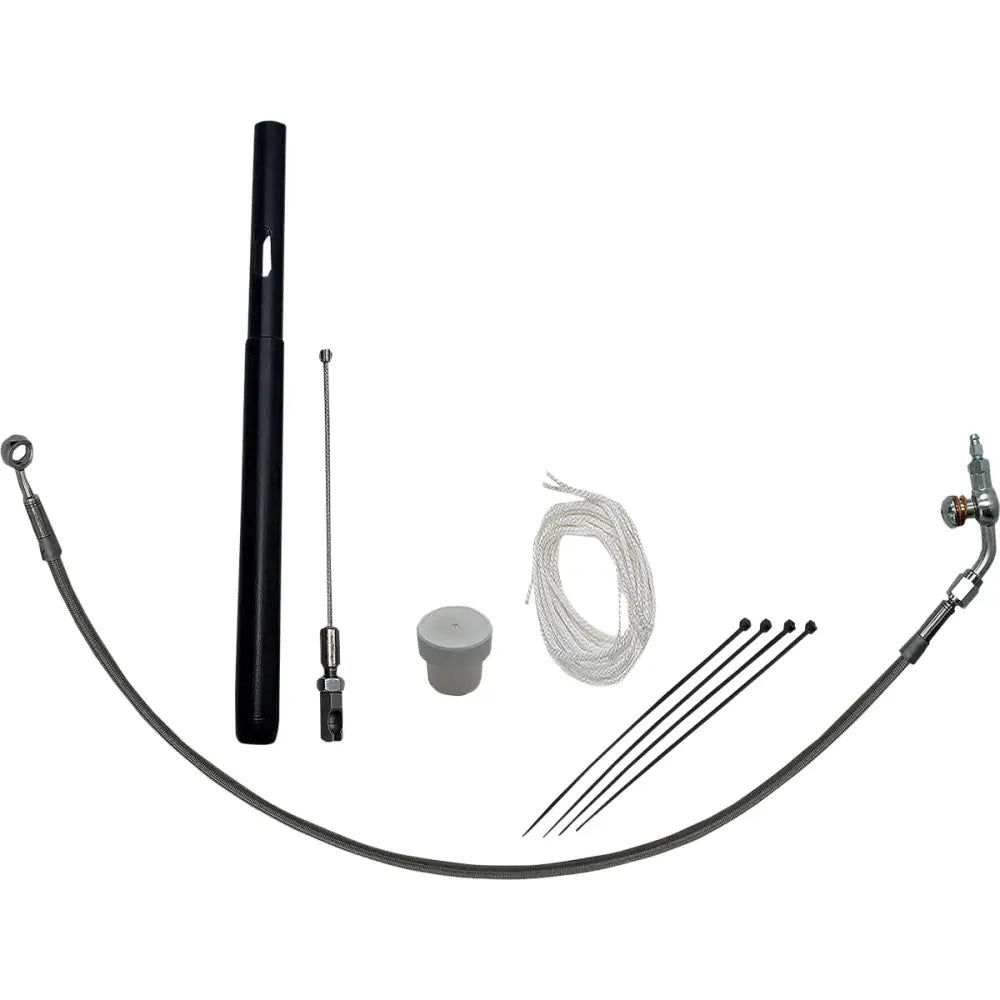 EZ Install Kit - 21 + FLTRK/FLTRXS/FLTRXSE (Cable Clutch Models) / 16’’ / Braided - Hand/Foot Components