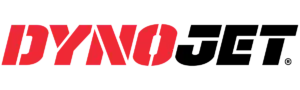 Red dyno logo on white background.