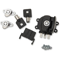 Replacement Ignition Switches - Black Switch w/ Bag Locks (99-13 FLHR) - Electrical Components