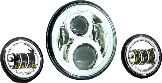 Letric Lighting 7" Led Headlight Pass Lamp Kits