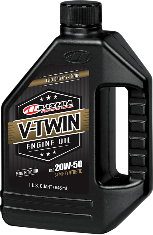 Maxima Racing Oils V-Twin Semi-Synthetic Engine Oil  20W-50