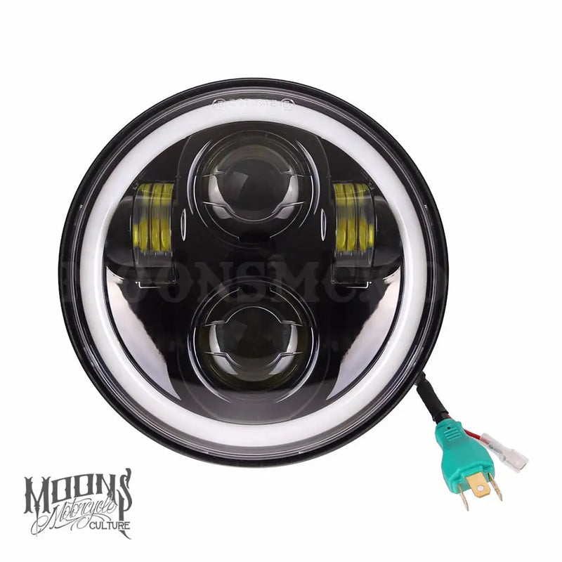 Load image into Gallery viewer, 5.75 MOONSMC¬Æ HALO Series OG Moonmaker LED Headlight - Black - Lighting Components
