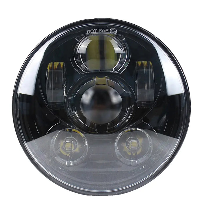 5.75 MOONSMC¬Æ Moonmaker 2 LED Headlight For Harley - BLACK - Lighting Components