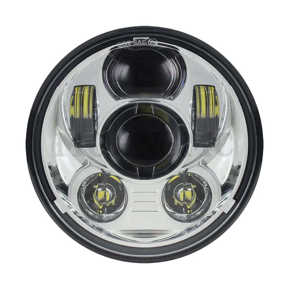 5.75 MOONSMC¬Æ Moonmaker 2 LED Headlight For Harley - CHROME - Lighting Components