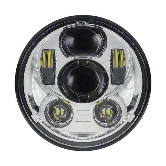 5.75 MOONSMC¬Æ Moonmaker 2 LED Headlight For Harley - CHROME - Lighting Components