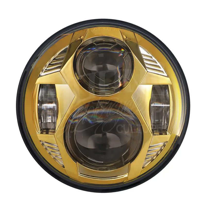 Load image into Gallery viewer, 5.75 MOONSMC¬Æ OG Moonmaker V2 LED Headlight - Gold - Lighting Components
