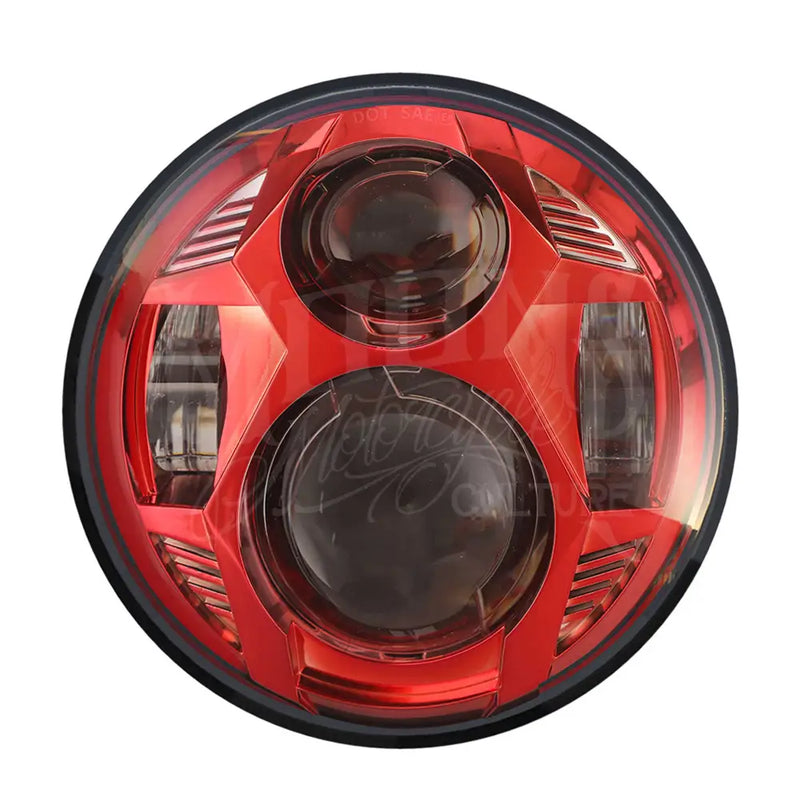 Load image into Gallery viewer, 5.75 MOONSMC¬Æ OG Moonmaker V2 LED Headlight - Red - Lighting Components
