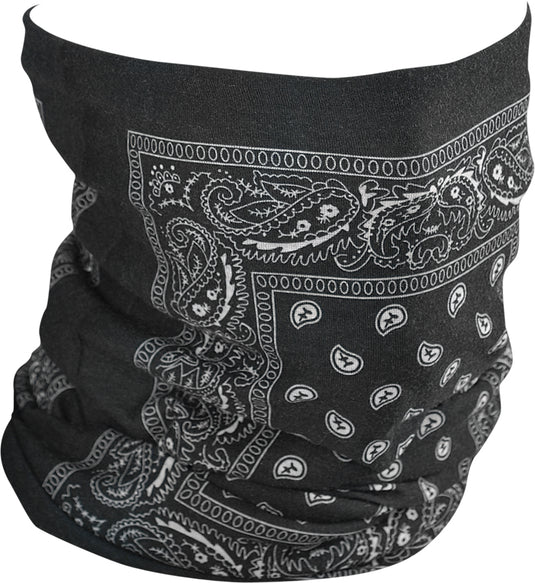 Motley Tube Fleece Lined Black Paisley