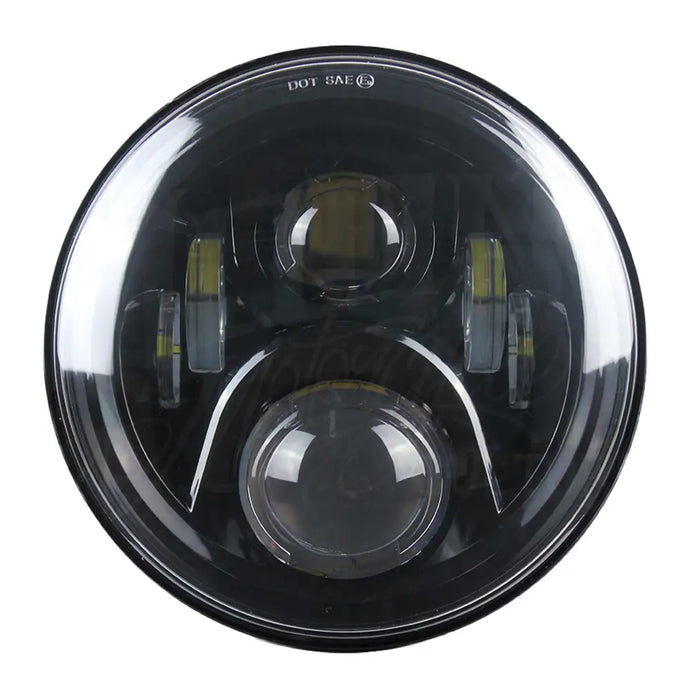 7’’ MOONSMC¬Æ Moonmaker LED Headlight For Harley - Black - Lighting Components