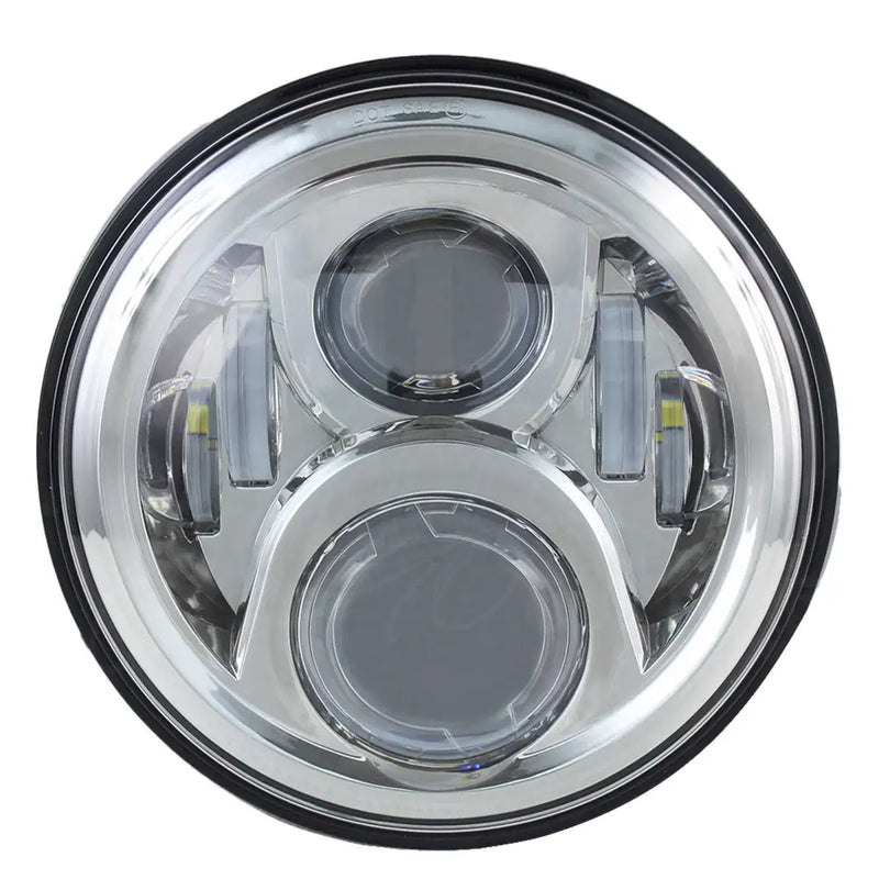 Load image into Gallery viewer, 7’’ MOONSMC¬Æ Moonmaker LED Headlight For Harley - Chrome - Lighting Components
