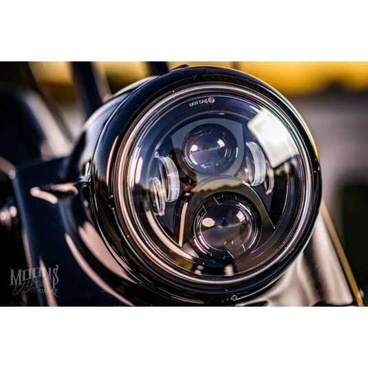 7’’ MOONSMC¬Æ Moonmaker LED Headlight For Harley - Lighting Components