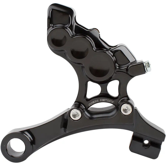 Arlen Ness 4 Piston Caliper - 08-17 FXD / Rear/Bracket / Black