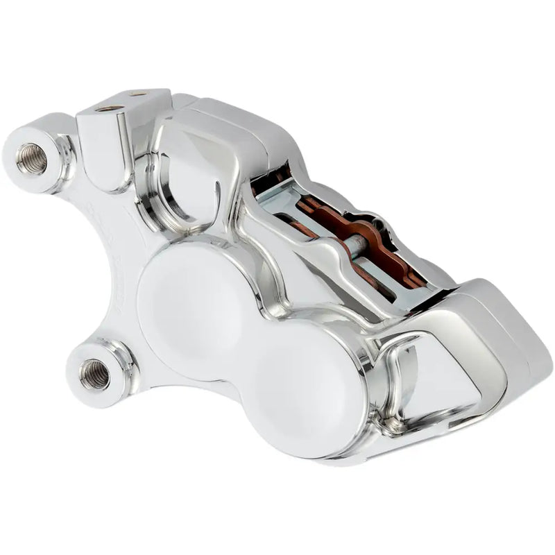 Load image into Gallery viewer, Arlen Ness 4 Piston Caliper - 08-21 Touring/18-21 Softail/06-17 FXD,FLST/14-21 XL w/ 11.8’’ Rotors / Front Left / Chrome
