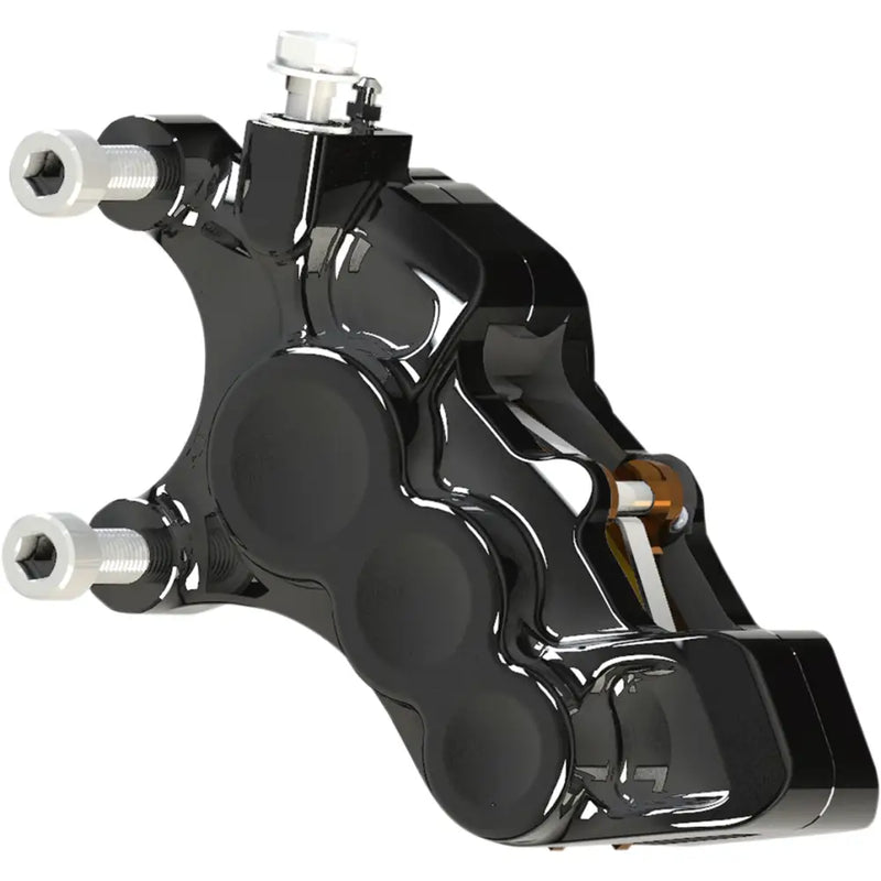 Load image into Gallery viewer, Arlen Ness 6 Piston Caliper - 08-17 FLST/FXST / Rear/Bracket / Black
