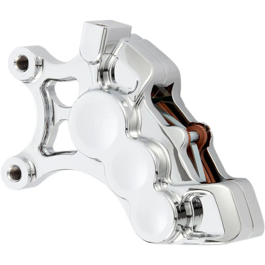 Arlen Ness 6 Piston Caliper - 08-21 Touring/18-21 Softail/06-17 FXD,FLST/14-21 XL w/ 14’’ Rotors / Front Left / Chrome