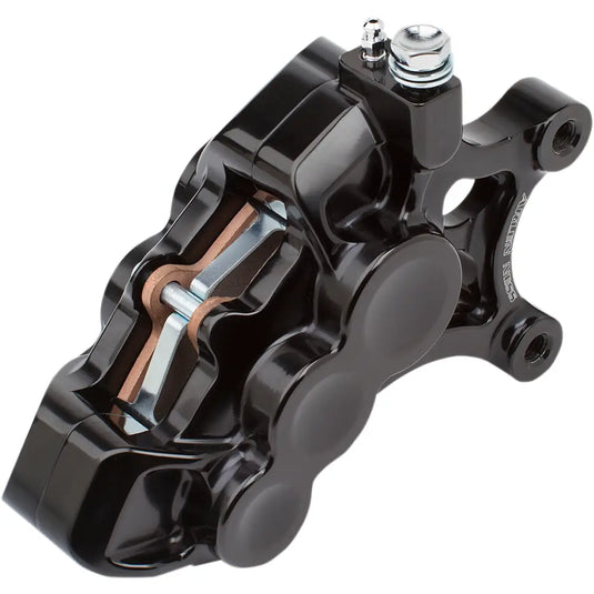 Arlen Ness 6 Piston Caliper - 08-21 Touring/18-21 Softail/06-17 FXD,FLST/14-21 XL w/ 14’’ Rotors / Front Left / Black