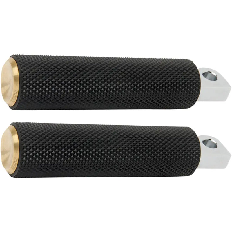 Load image into Gallery viewer, Arlen Ness Knurled Footpegs - Male Mount Models / Brass - Hand/Foot Components
