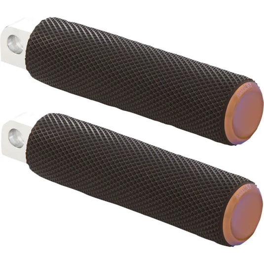 Arlen Ness Knurled Footpegs - Male Mount Models / Titanium - Hand/Foot Components