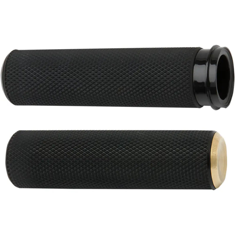 Load image into Gallery viewer, Arlen Ness Knurled Grips - Brass / TBW - Hand/Foot Components
