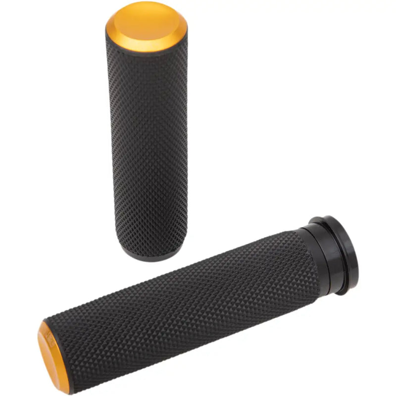 Load image into Gallery viewer, Arlen Ness Knurled Grips - Gold / TBW - Hand/Foot Components
