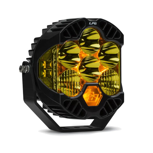 Baja Designs LP6 Pro Led Auxiliary Light Pod - Amber Driving/Combo Single Light - 125509 - Lighting