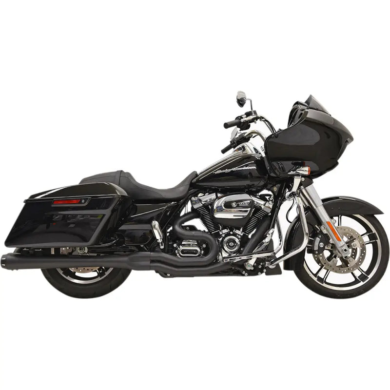 Load image into Gallery viewer, Bassani B4 2-Into-1 Exhaust Systems - Megaphone 17 + FL Models / Black - Exhaust Components
