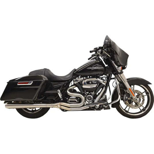 Bassani Long Road Rage III Stainless 2-Into-1 System - Megaphone 17-22 FL Models - Exhaust Components