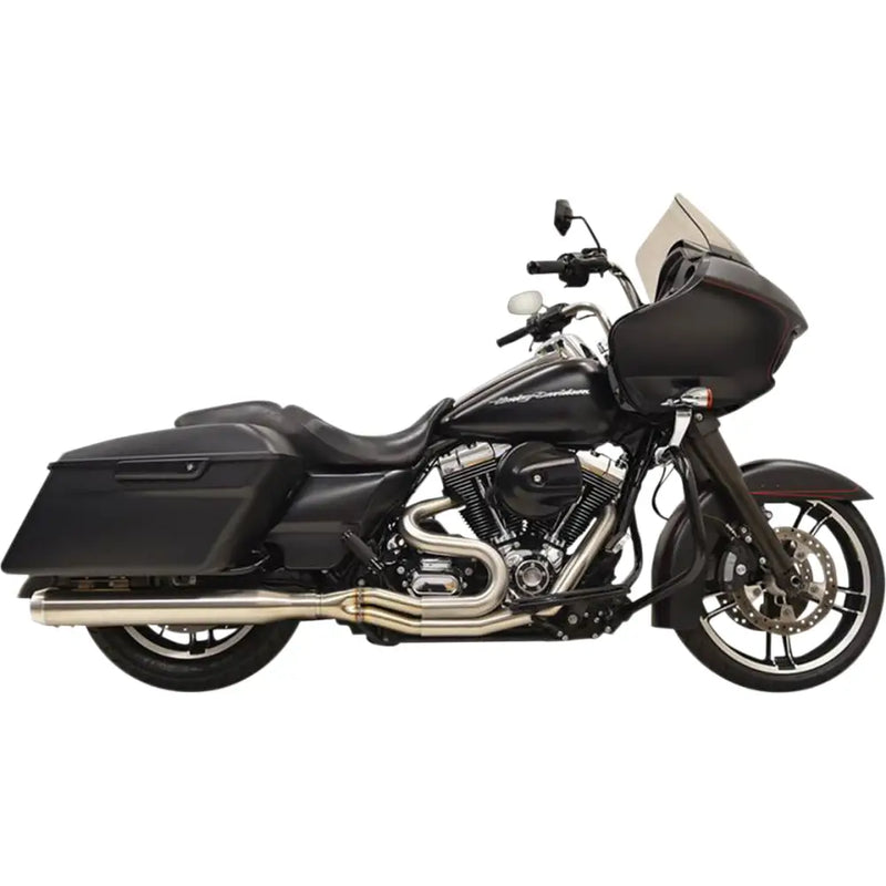 Load image into Gallery viewer, Bassani Long Road Rage III Stainless 2-Into-1 System - Straight Can 95-16 FL Models - Exhaust Components
