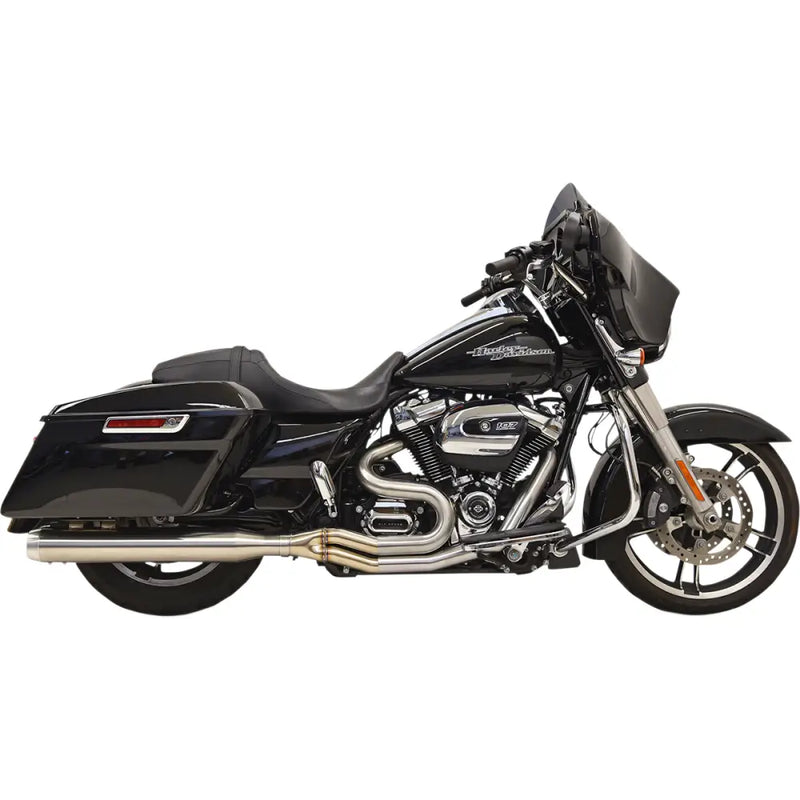 Load image into Gallery viewer, Bassani Long Road Rage III Stainless 2-Into-1 System - Straight Can 17-22 FL Models - Exhaust Components
