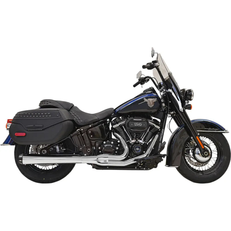 Load image into Gallery viewer, Bassani Road Rage 2-Into-1 Systems M8 Softail - 18 + FLHC/S/FLDE / Chrome (Long) - Exhaust Components
