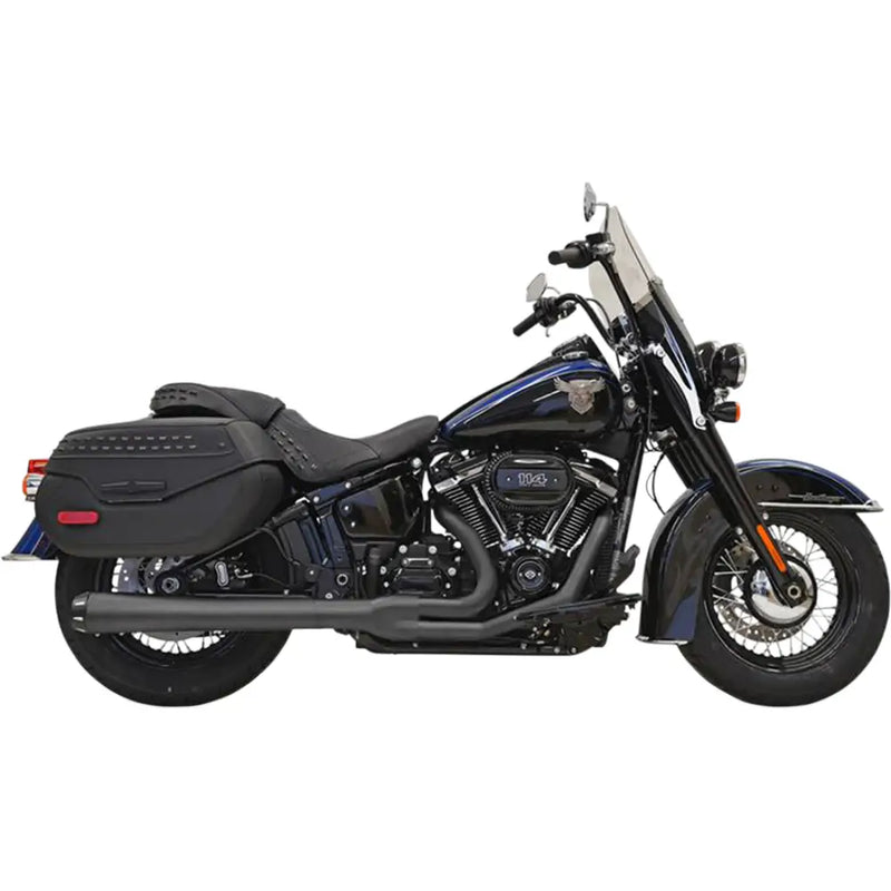 Load image into Gallery viewer, Bassani Road Rage 2-Into-1 Systems M8 Softail - 18 + FLHC/S/FLDE / Black (Long) - Exhaust Components
