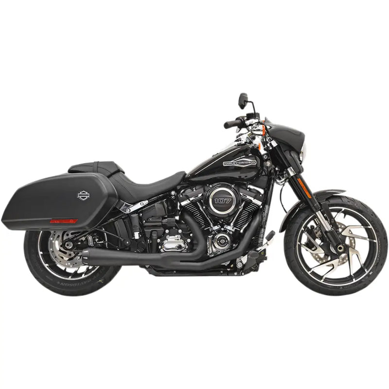 Load image into Gallery viewer, Bassani Road Rage 2-Into-1 Systems M8 Softail - 18 + FLSB, 22 + FXLRST / Black (Short) - Exhaust Components
