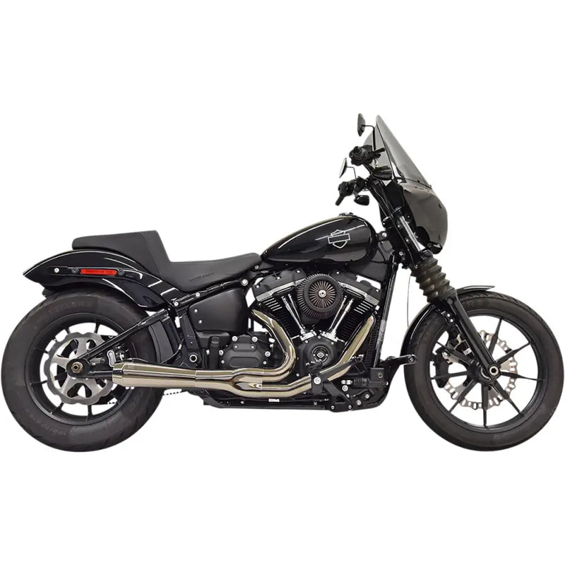 Load image into Gallery viewer, Bassani Road Rage 2-Into-1 Systems M8 Softail - 18 + FXBB/FXLR/FLSL and 20-22 FXST / Black Chrome (Short) - Exhaust
