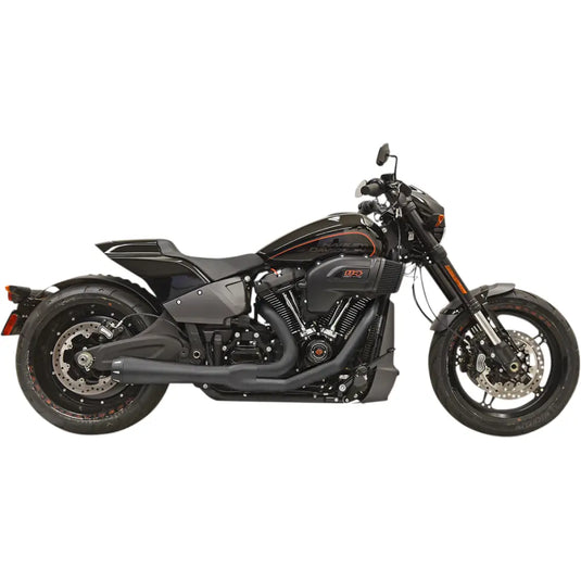 Bassani Road Rage 2-Into-1 Systems M8 Softail - 18 + FXBR/S, FLFB/S, FXDR/S / Black (Short) - Exhaust Components