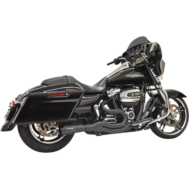 Load image into Gallery viewer, Bassani Road Rage II 2-Into-1 Mid-Length System - 17 + FL / Black - Exhaust Components
