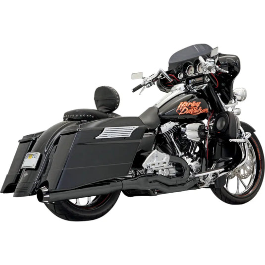 Bassani Road Rage II B1 Power 2-Into-1 Systems - 95-16 FL Models / Black - Exhaust Components