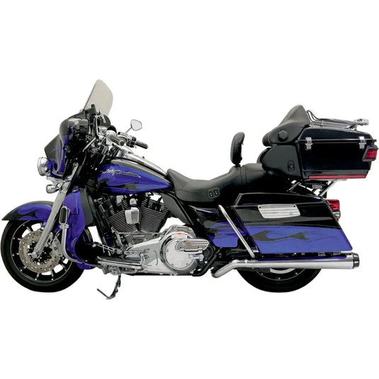 Bassani Road Rage II Mega Power 2-Into-1 Systems - 09-16 FL Models / Chrome - Exhaust Components