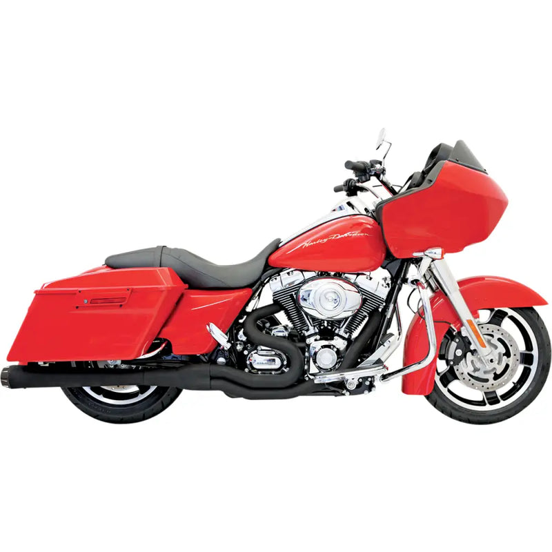 Load image into Gallery viewer, Bassani Road Rage II Mega Power 2-Into-1 Systems - 95-16 FL Models / Black - Exhaust Components
