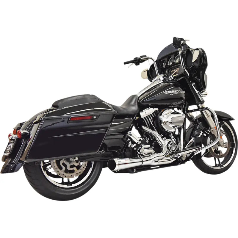 Load image into Gallery viewer, Bassani Short Road Rage 2-Into-1 Systems - 95-16 FL Models / Chrome - Exhaust Components
