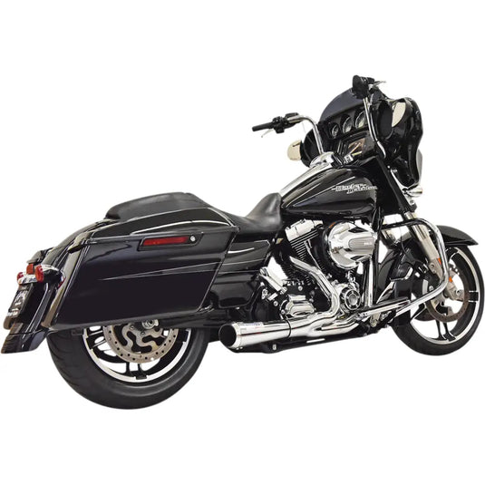 Bassani Short Road Rage 2-Into-1 Systems - 95-16 FL Models / Chrome - Exhaust Components