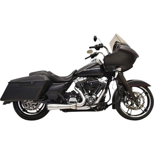 Bassani Short Road Rage 2-Into-1 Systems - 95-16 FL Models / Stainless - Exhaust Components