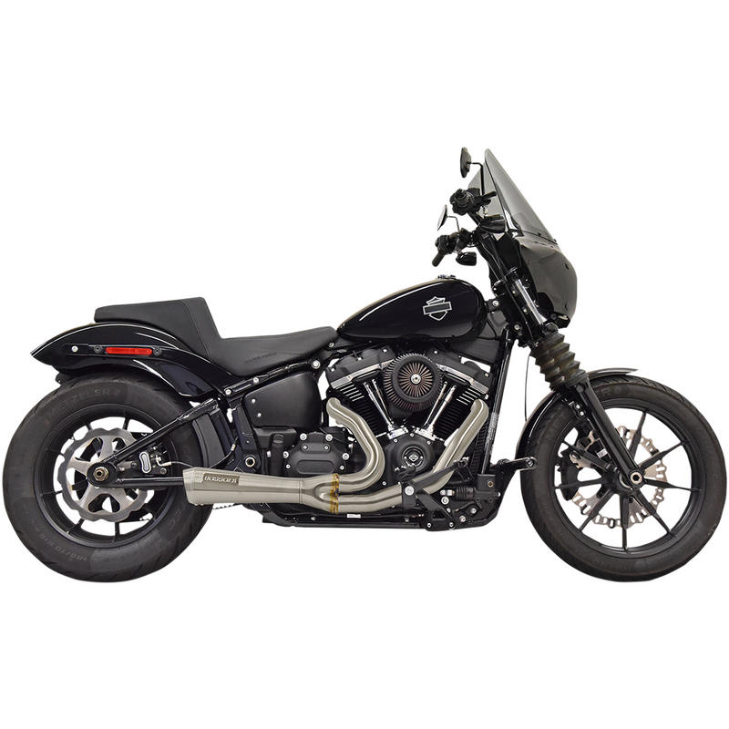 Load image into Gallery viewer, Bassani The Ripper Short Road Rage 2-Into-1 Exhaust System - 18 + FXST/FXBB/FXLR/FXLRS/FLSL/FLSB / Stainless - Exhaust
