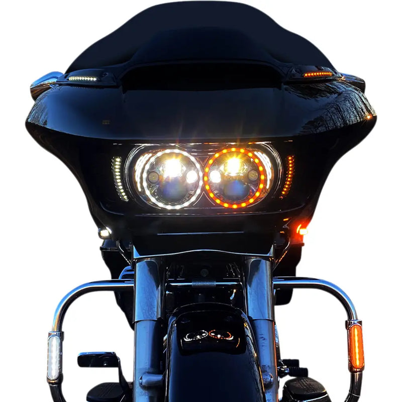 Load image into Gallery viewer, Custom Dynamic LED Turn Signals for Road Glide - Black - Lighting Components
