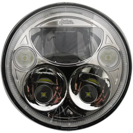 Custom Dynamics 5.75 TrueBeam Head Lamp - Chrome Headlight - Lighting Components